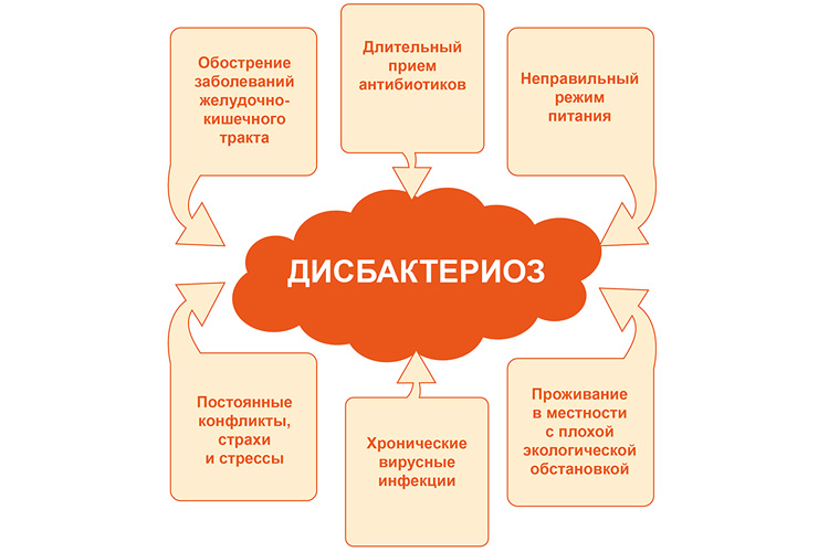 Причины дисбактериоза Дисбактериоз