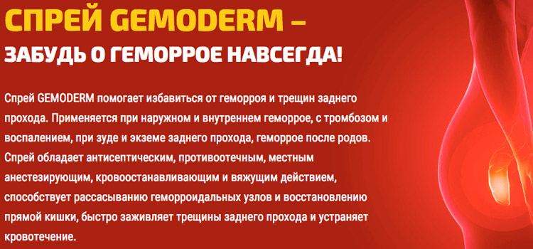 Gemoderm - показания к применению