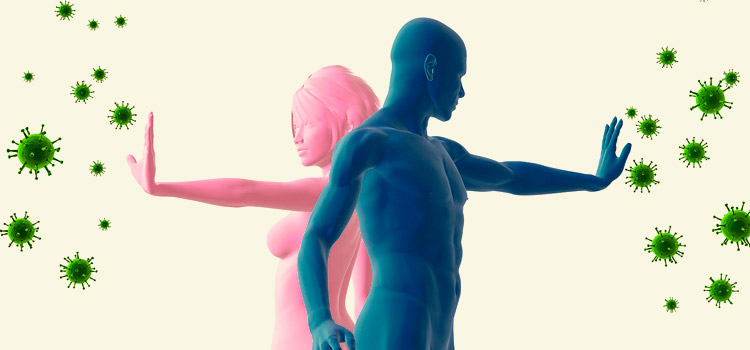 Мужчина и женщина с хорошим иммунитетом